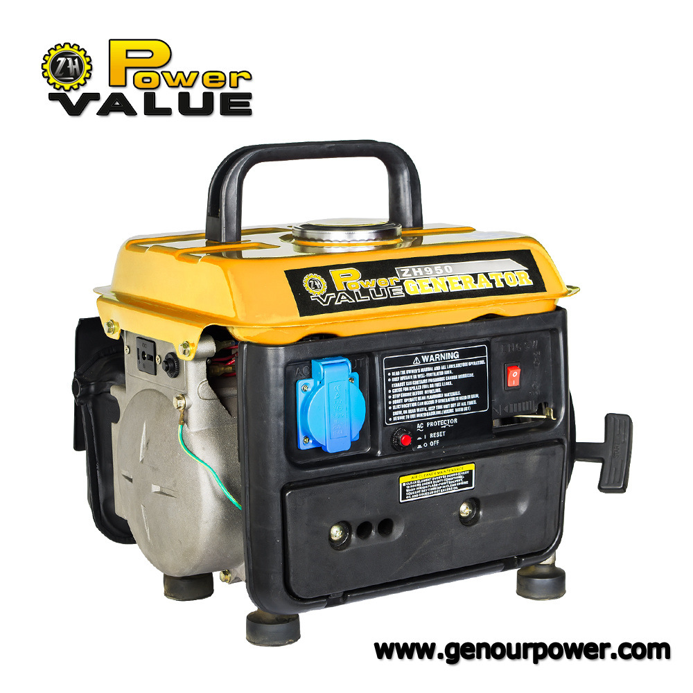 Air Cooled 2 Stroke 650W Tg950 Generator with DC Output