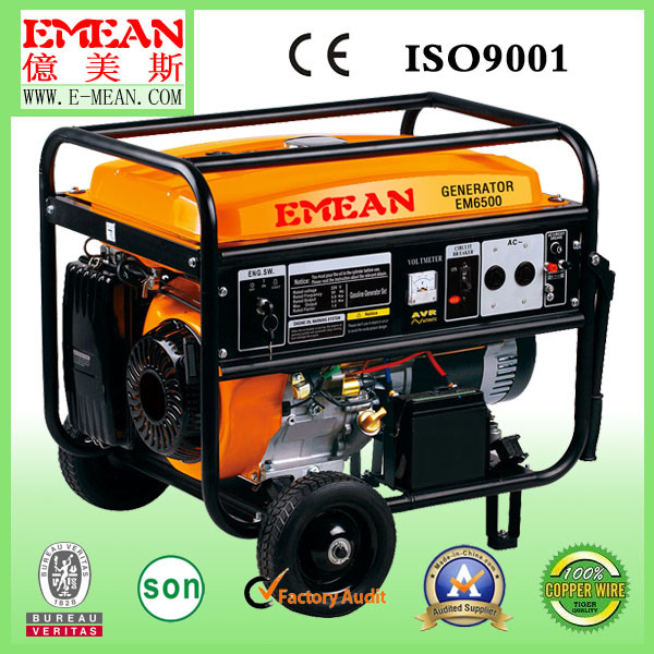 4kw Single Phase Electric Gasoline Generator for Home Use