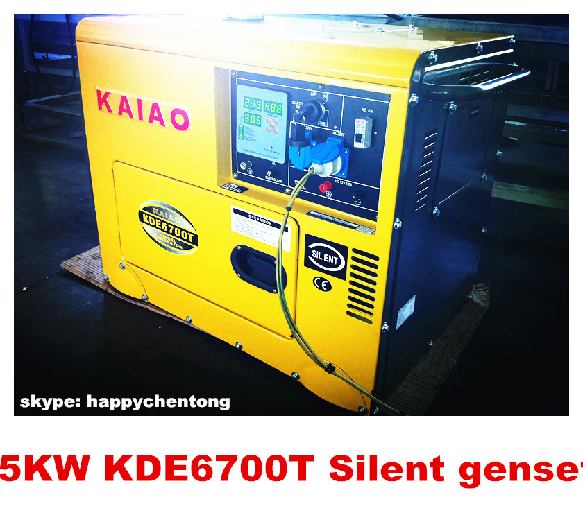 4.8kw Silent Diesel Generator with Digital Panel