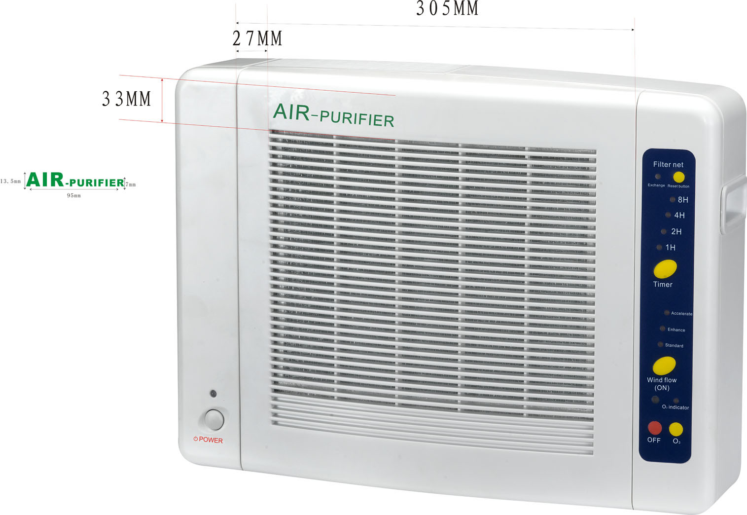 High Effective Air Purifier With Timer and Remote Controller (GL-2108A)