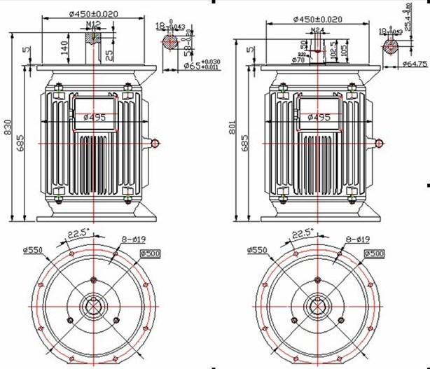 15kw 150rpm Low Speed Vertical Permanent Magnet Generator