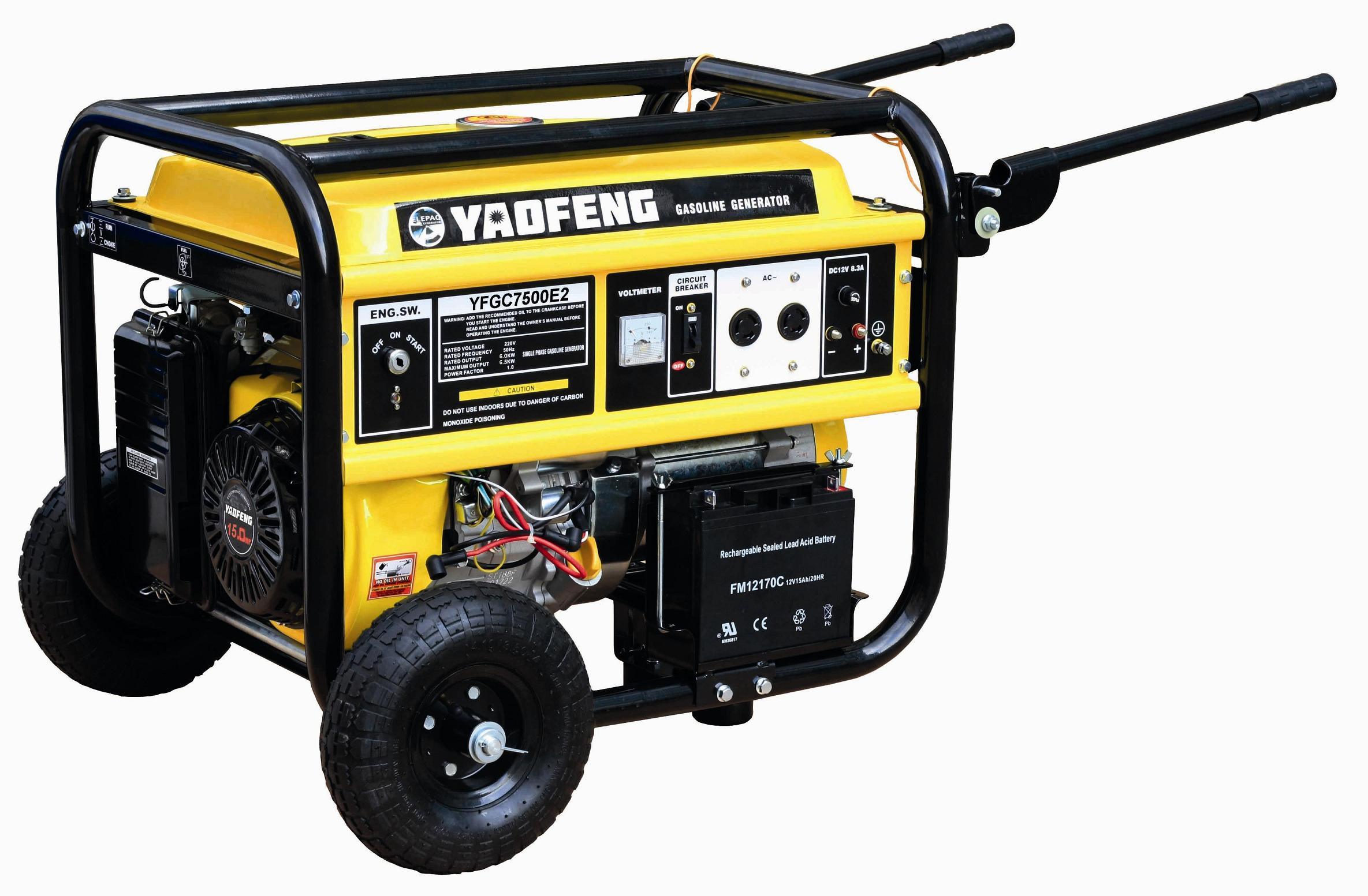 6000W Electric Gasoline Generator with EPA, Carb, CE, Soncap