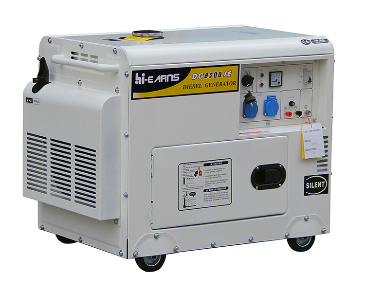 6.5kw Silent Type Diesel Generator for Home Use (DG8500SE) China