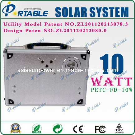 10W Portable Solar Energy System/ Generator (PETC-FD-10W)