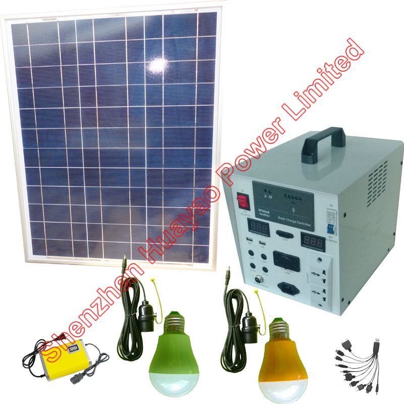 80W Solar Photovoltaic Kit for Home Use