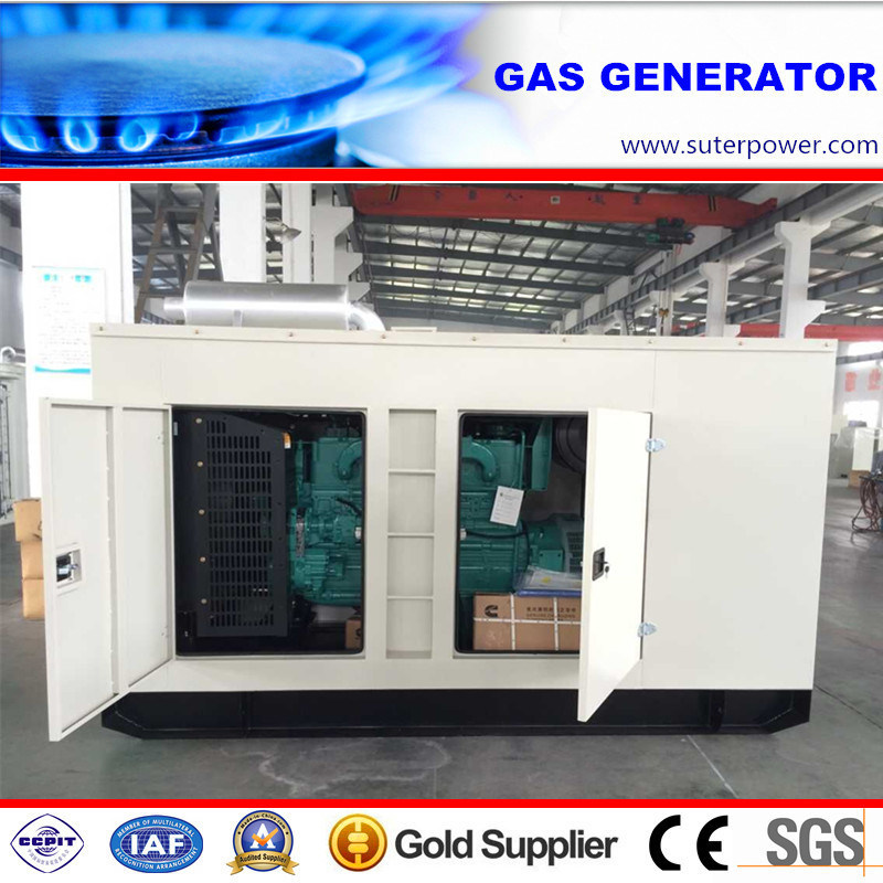 Water Cooled 150kVA/120kw Gas Generator with Soundproof Container