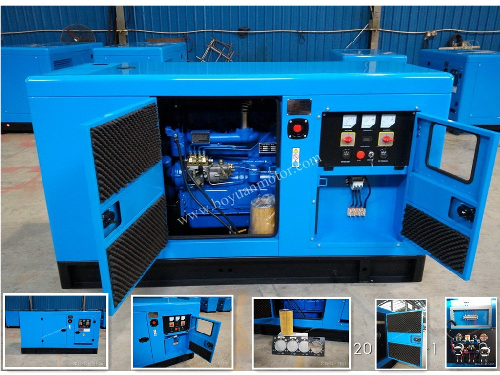 Weifang Silent Diesel Generator with 4-Stroke Engine 30kw