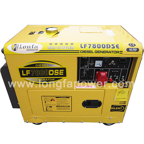 7kVA Air Cooled Silent Diesel Generator for South Africa China