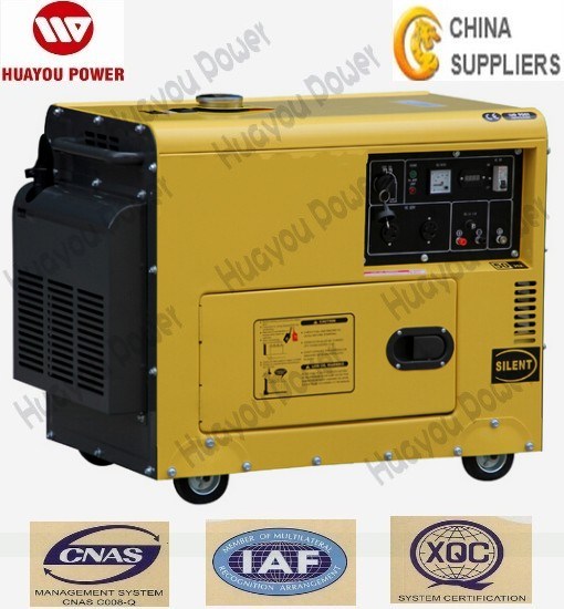 2%off Promotion! ! ! Air Cooled, 3phase& AMP; 1phase, 6kVA, 5kw Portable Diesel Generator