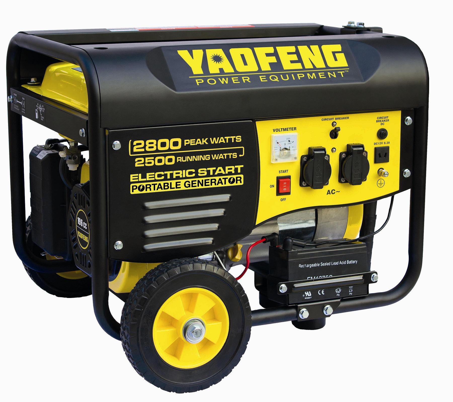 2500 Watts Portable Power Gasoline Generator with EPA, Carb, CE, Soncap Certificate (YFGP3000E2)