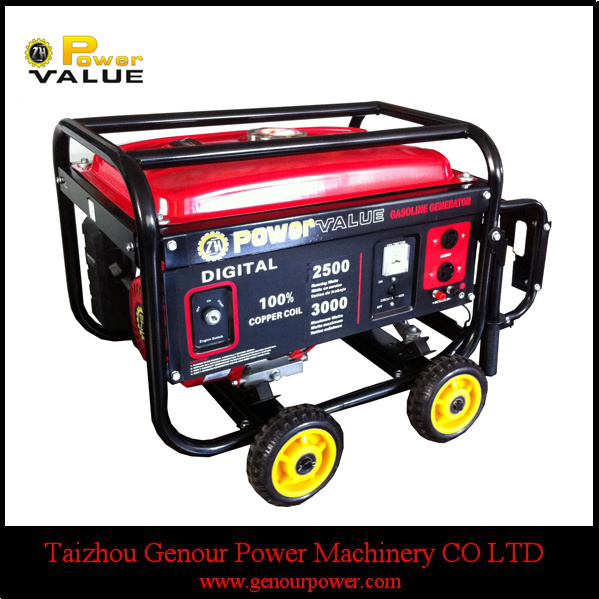 Power Value Manufacture All Types of Portable Gasoline Petrol Electric Generator (CE)