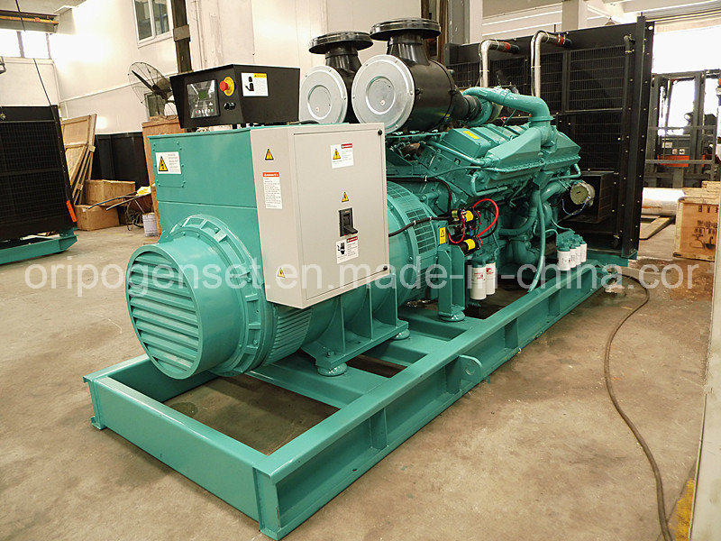 Open Type Electric Diesel Generator 1000kVA with Cummins Engine Kta38-G2