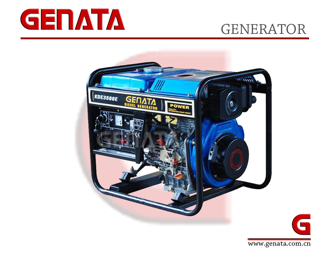 Portable Diesel Generator 3kw for Home Use Open Frame in Cheap Price (GRDE3500E)
