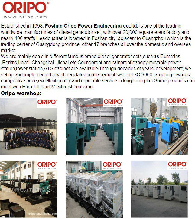 Foshan Oripo Generator Manufacturers in Guangdong
