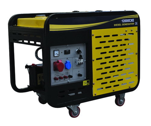 10kVA Portable Diesel Generator by Double-Cylinder Engine (GP12000CXE)