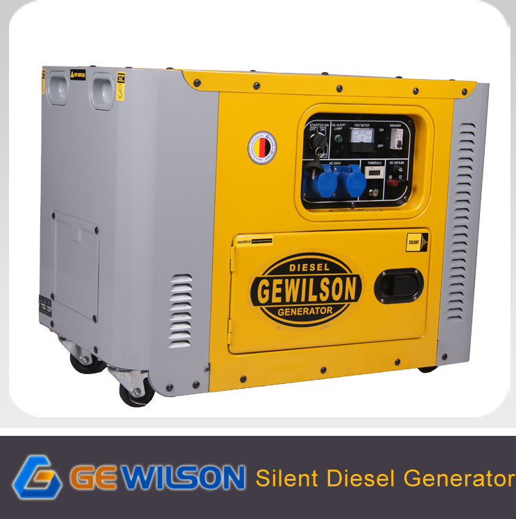 Gewilson Portable Lower Noise Diesel Generator 5kw to 7kw