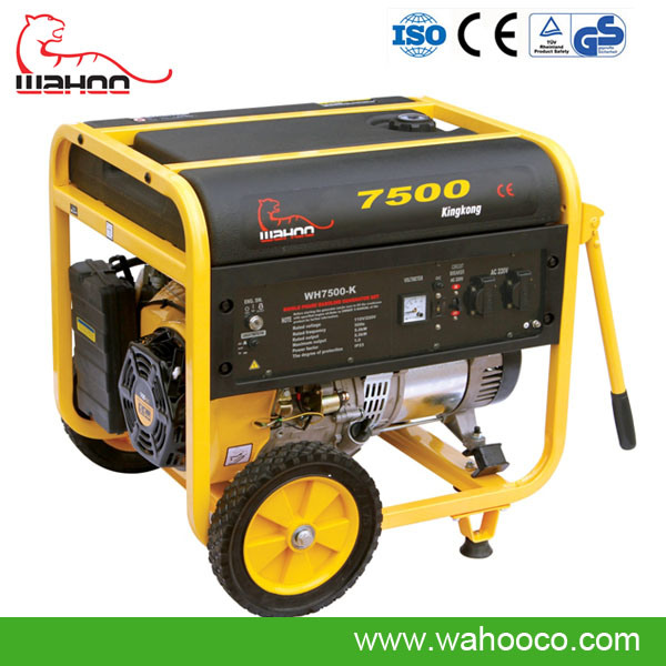 6kw CE Electric/Recoil Start Gasoline Generator (WH7500K) for Home Use