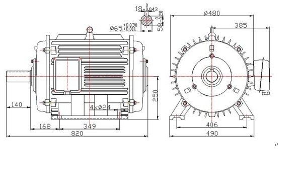 20kw 225rpm 60Hz Horizontal Permanent Magnet Generator