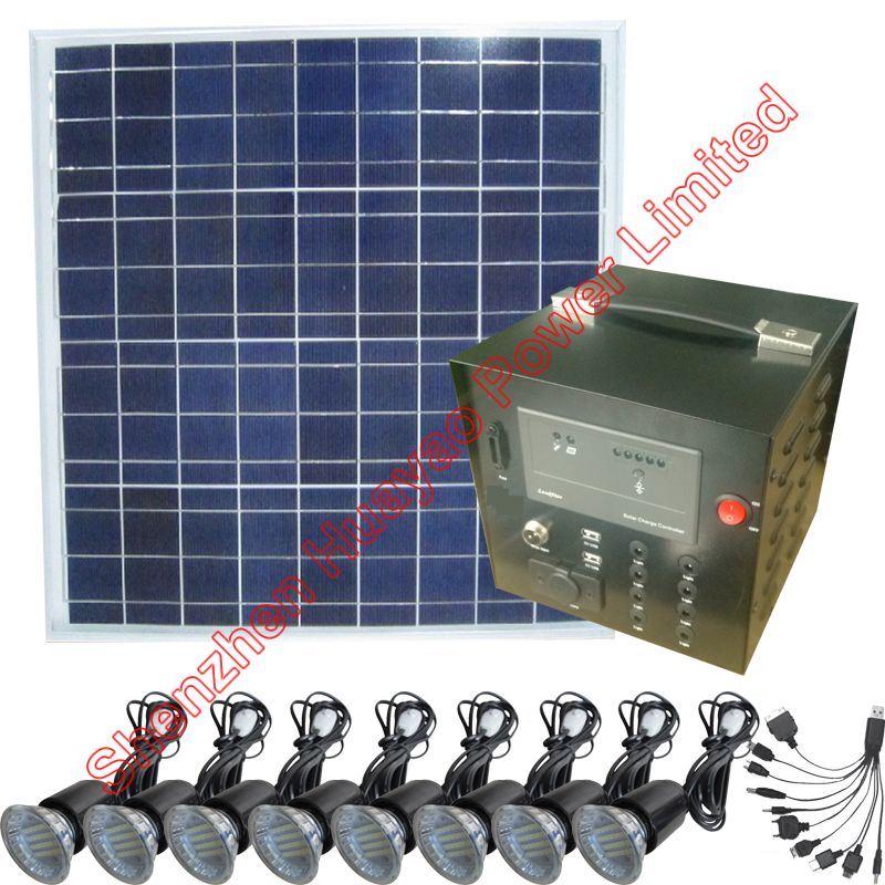 50W Solar Power System for Home Electrical Appliances