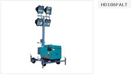 12kw Movable Light Tower Diesel Generator Powered by Ricardo Y480DB (HLD-12KW)