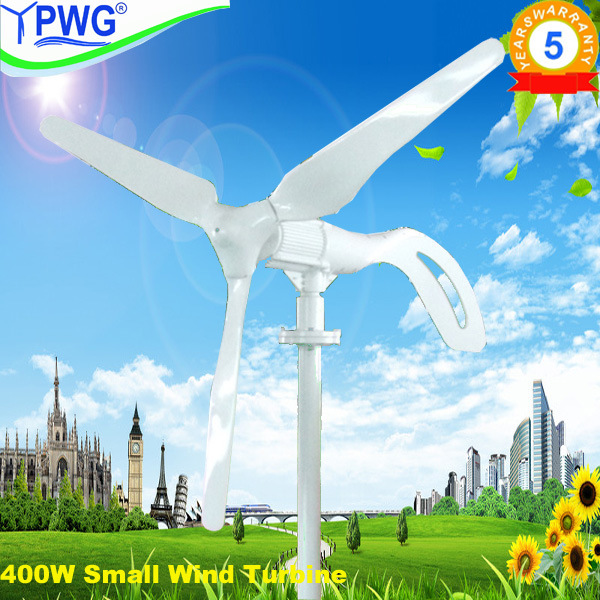 400W Wind Generator with 3 Blades White Blade, 12V and 24V, Come with Wind/Solar Hybrid Controller