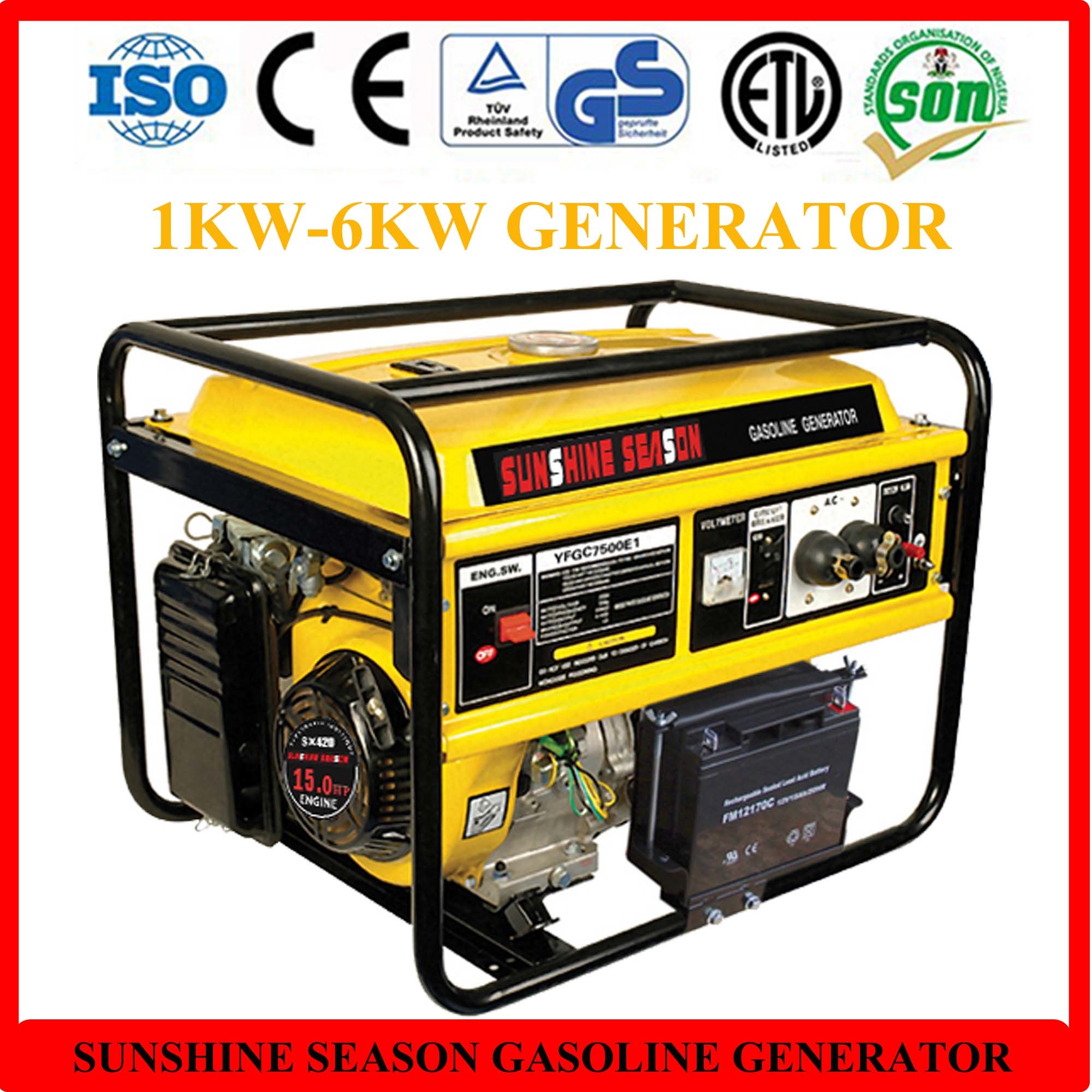 6kw Gasoline Generator for Home Use with CE (SV15000)