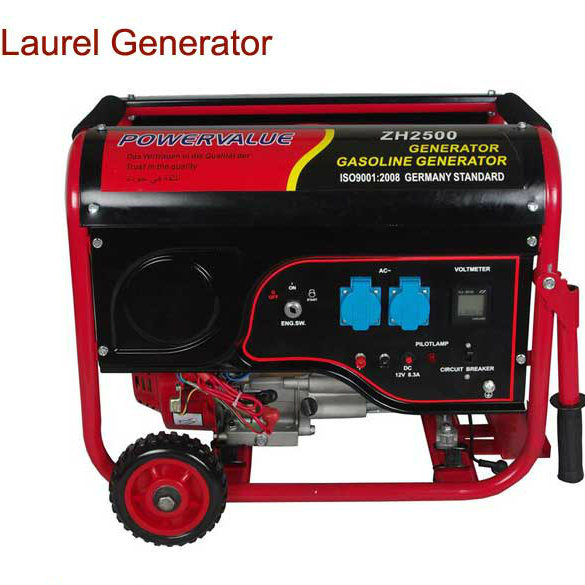 Portable 2kw Gasoline Generator with CE 220V 5.5HP