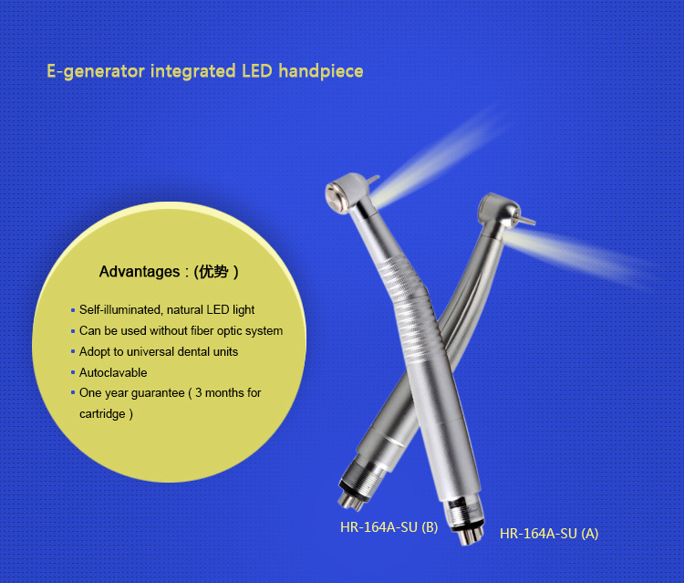 E-Generator Self Integrated High Speed LED Dental Turbines