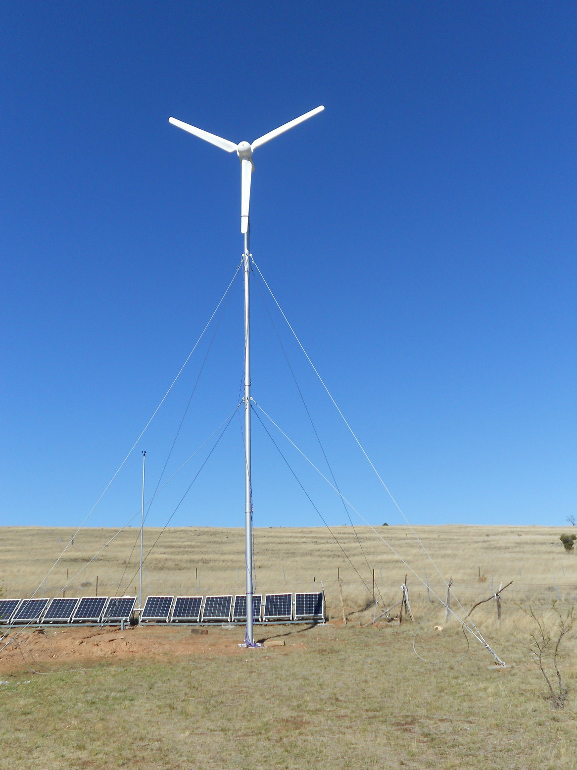 Wind Solar Hybrid Power Generator for Farm Land