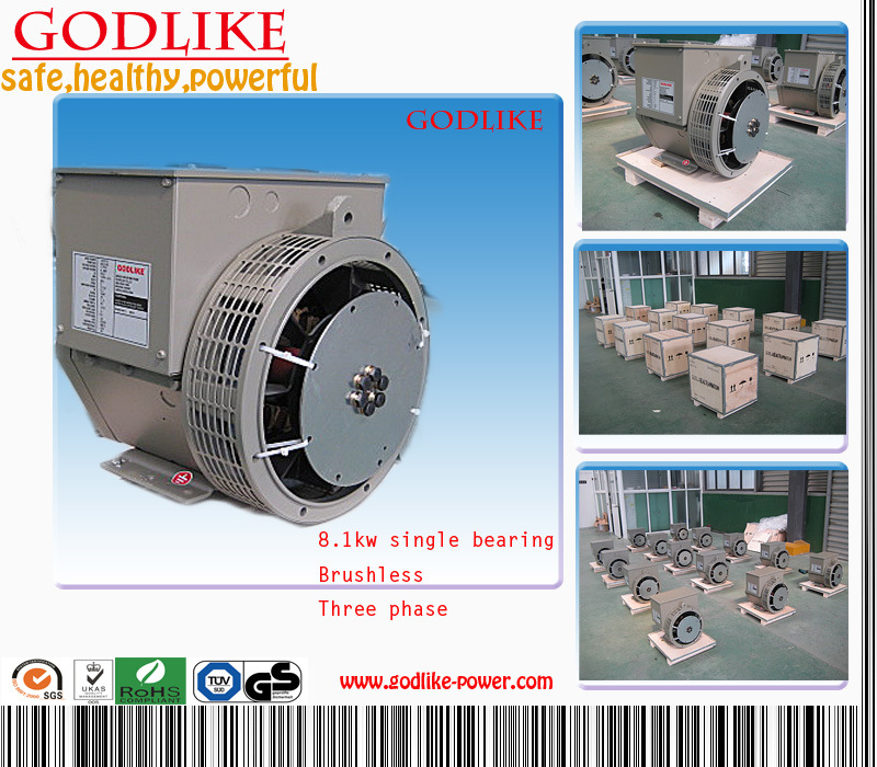 8.1kVA Small Power AC Alternator Produced by Godlike with High Attention on Quality