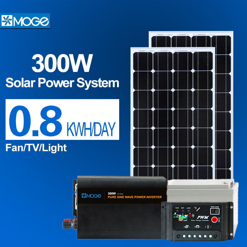 Moge Portable Solar Power Generator 300W with Battery