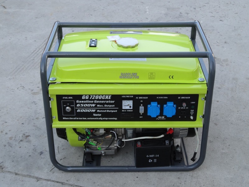 6kVA Portable Gasoline Electric Generator Set