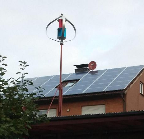 400W Maglev Wind Genarato and Solar Panel Hybrid System on The Roof (200W-5kw)