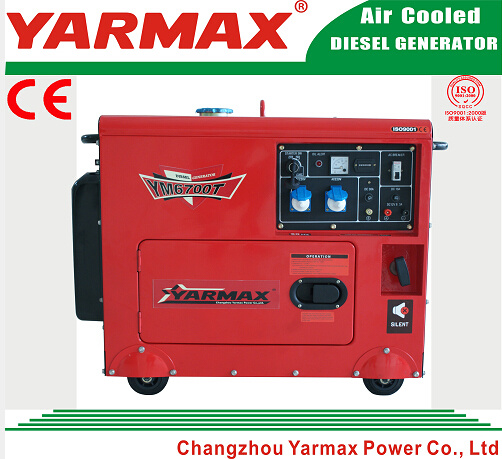 6kVA Portable Type Air Cooled Diesel Generator Home Use