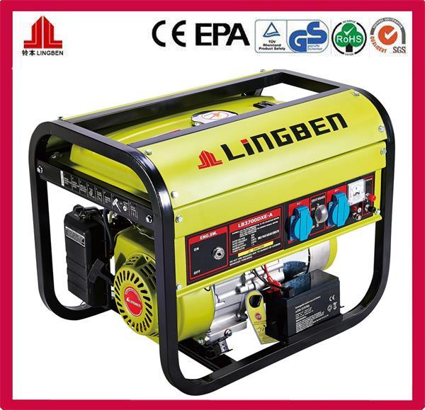 5.5HP 2kw Electric Petrol Generator Gasoline with CE (LB3700DX-A)