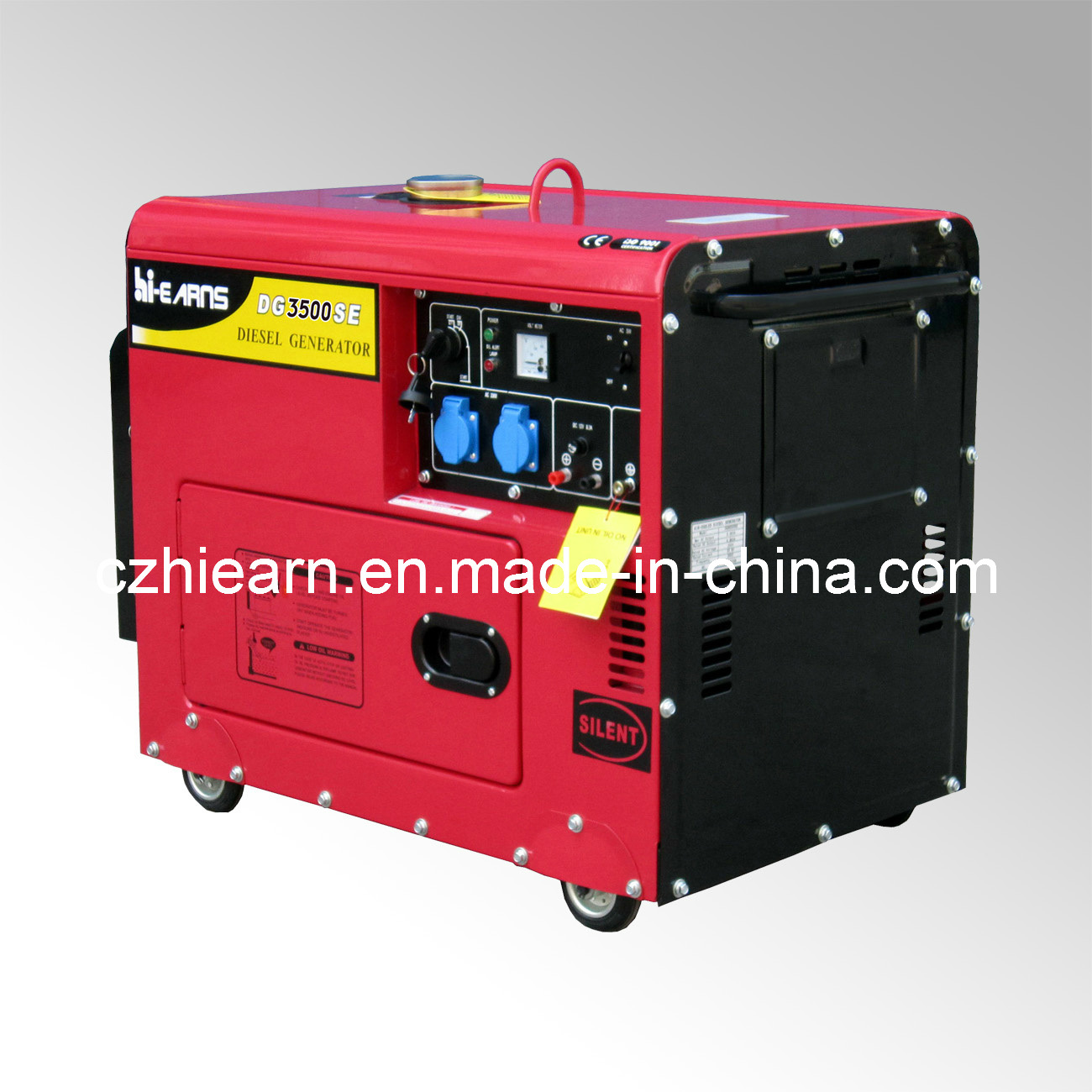 Red Color 3kw Silent Diesel Generator (DG3500SE)