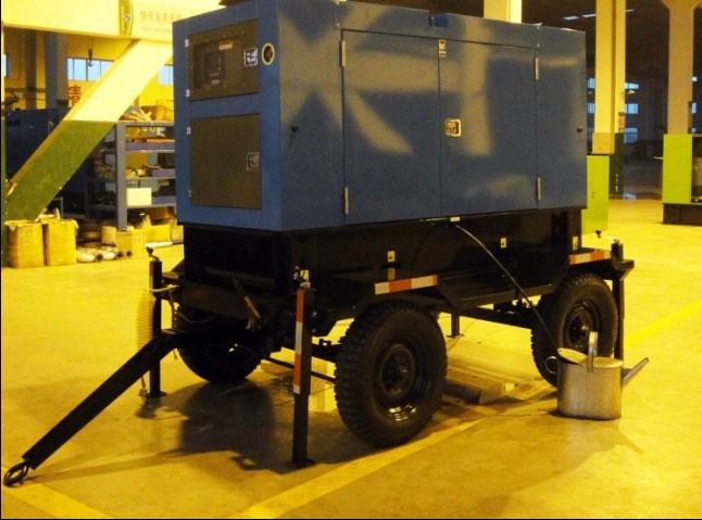 Chinese Mobile Portable Silent Diesel Trailer Generator 15kw