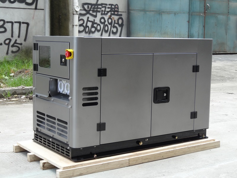 Water Cooled Twin Cylinder Super Silent Diesel Electric Generator Set 8kw/10kVA