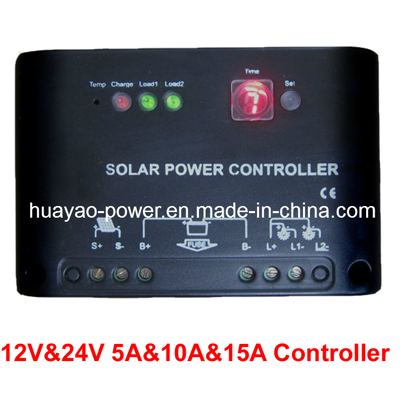 12V and 24V 5A Solar Charging Controller with PWM Design