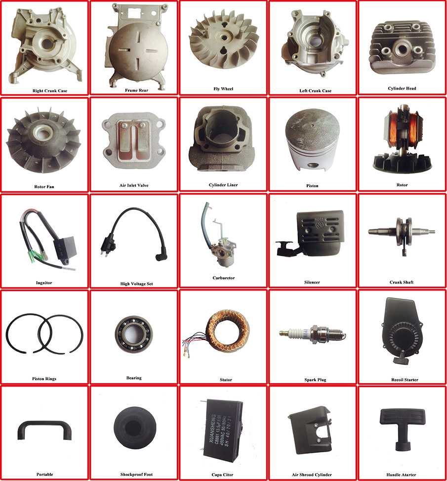 High Quality Spare Parts for Gasoline Generators and Engines Use