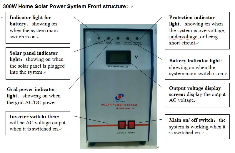 300W Solar Power Systems, Solar Generator, 