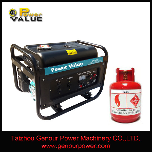 2kw 2.5kw 3kw 5kw 6kw Natural Gas Generator, Small LPG Generator for Home Use