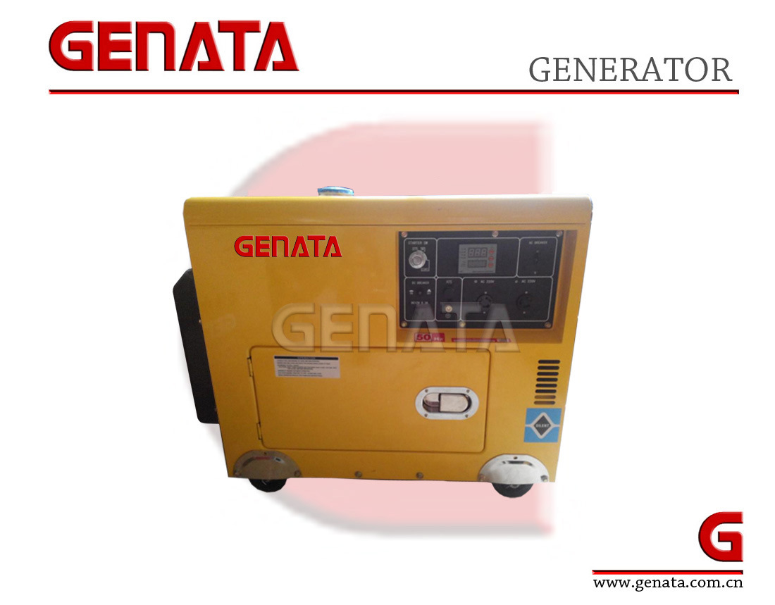 6.3kVA Three Phase Silent Electric Start Diesel Generator (GRDE6500T-3)