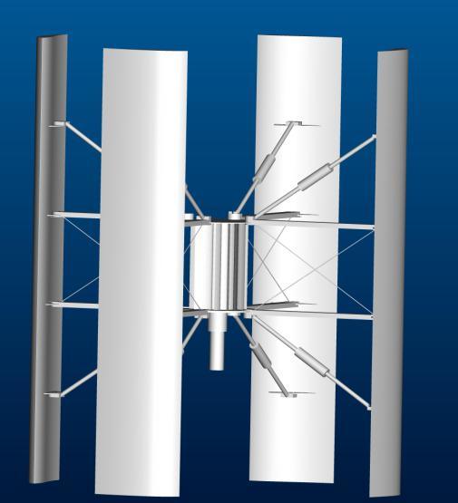 500w Vertical Axis Wind Generator