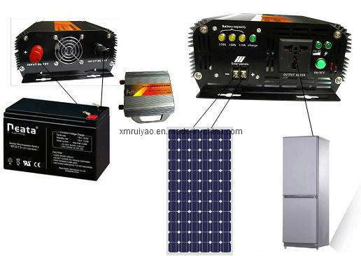 Pure Sine Wave Portable Solar Generator (DC12-AC220)