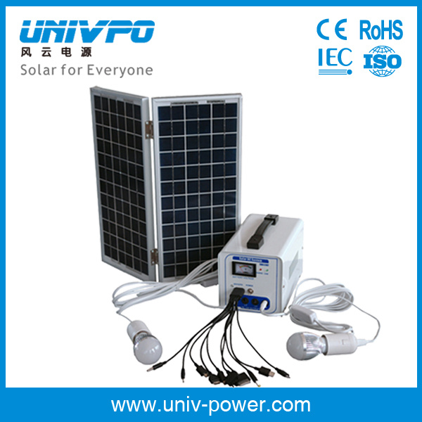 7ah Portable Solar Power Lighting System Kit/Solar Lighting System for Indoor (UNIV-7AH)
