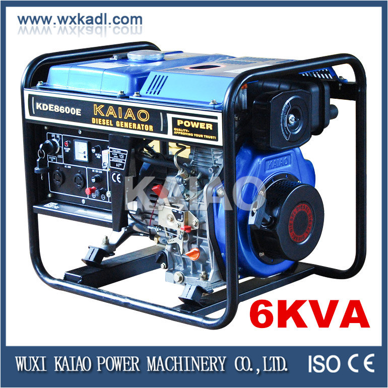 6KW Single Cylinder Air Cooled Diesel Generator Electric Start