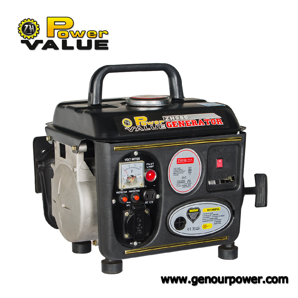 650W Portable Gasoline Generator, 2-Stroke Generator Parts for Home Use
