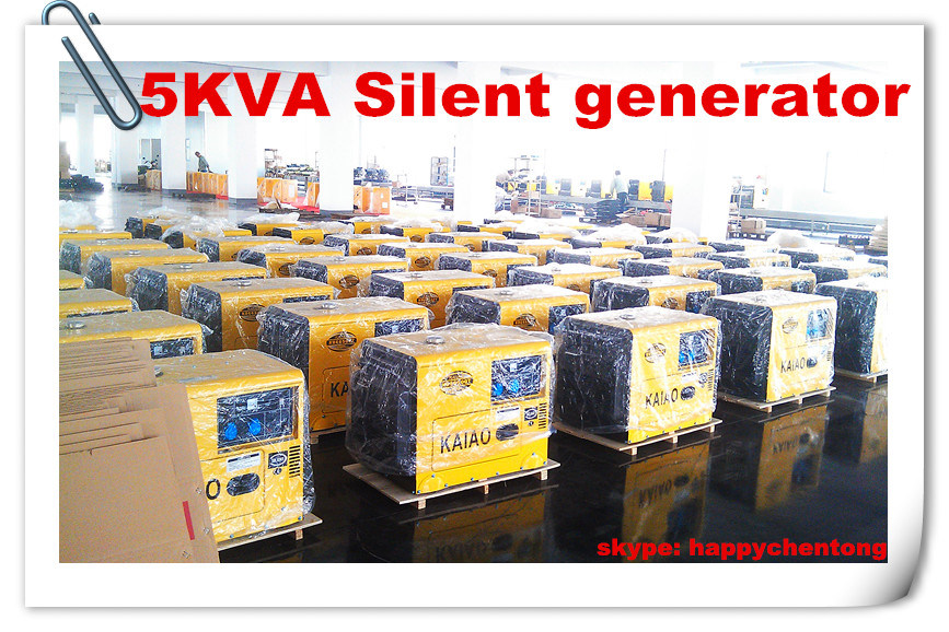 50Hz/220V Diesel Silent Generator Hot Sale 5kVA with CE ISO SGS