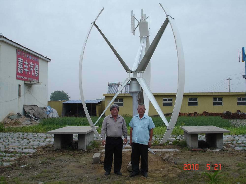 Vertical Axis Wind Turbine System (TECHMLV 3KW)